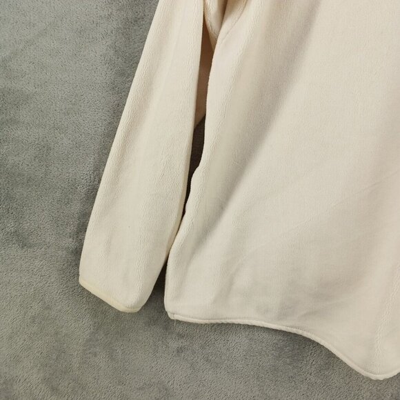 32 Degree HEAT Fleece Jacket Size LARGE Men Ivory Knit Pullover Henley Winter - Picture 11 of 12